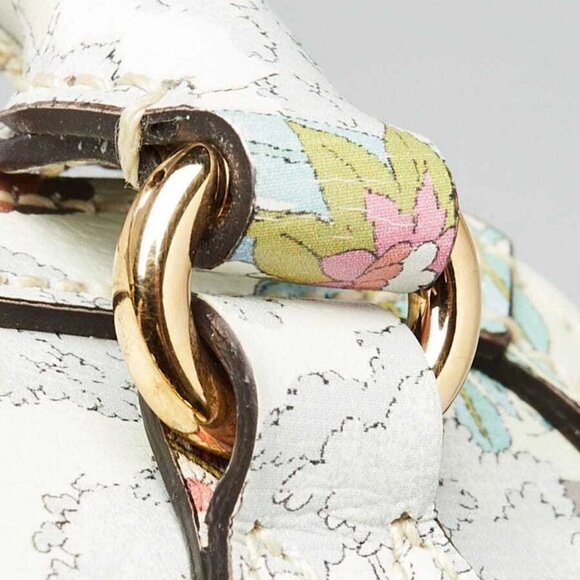 Gucci Multicolor Shangai Printed Mini Horsebit 1955 Small Top Handle Bag - Picture 6 of 12